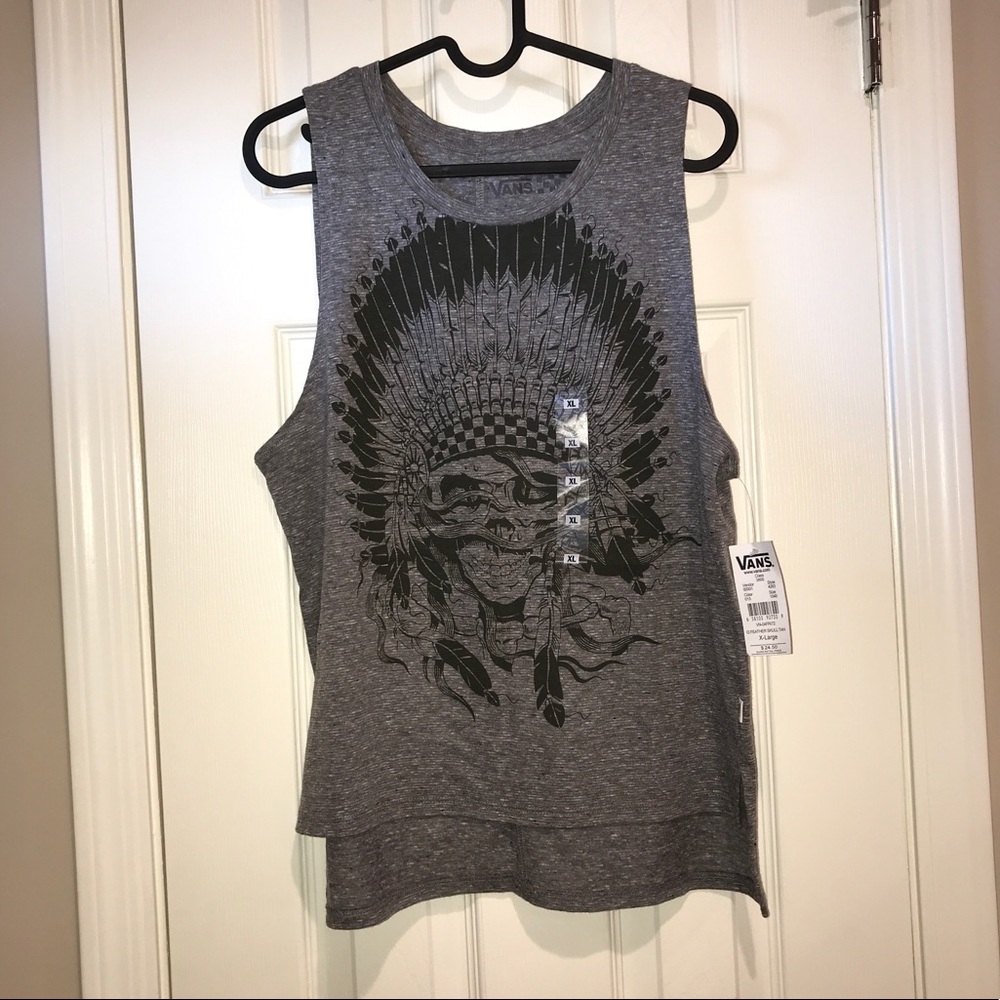 Vans Skull Indian Head Tank Top NWT